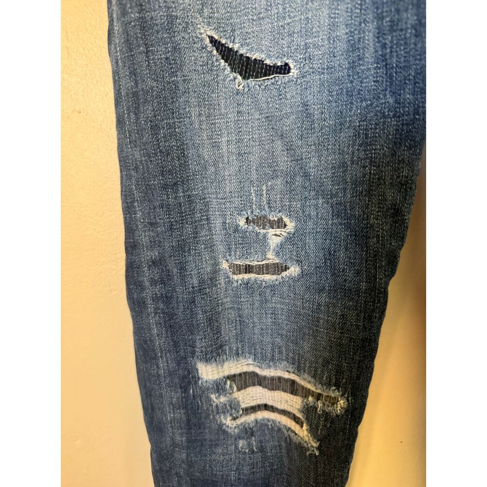 Uniqlo Premium Kaihara Denim Slim Boyfriend Tapered Distressed Jeans 22 00 - Picture 11 of 13